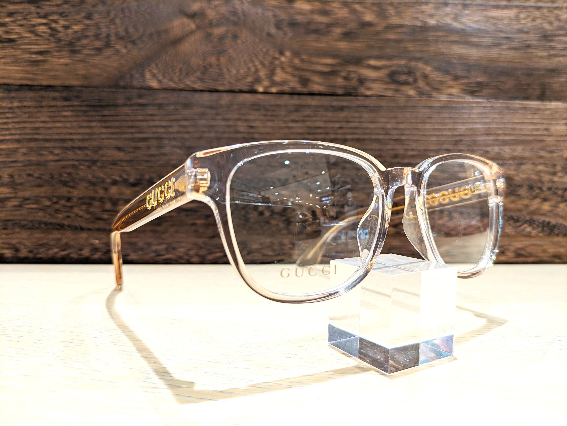 クリア メガネフレーム グッチ