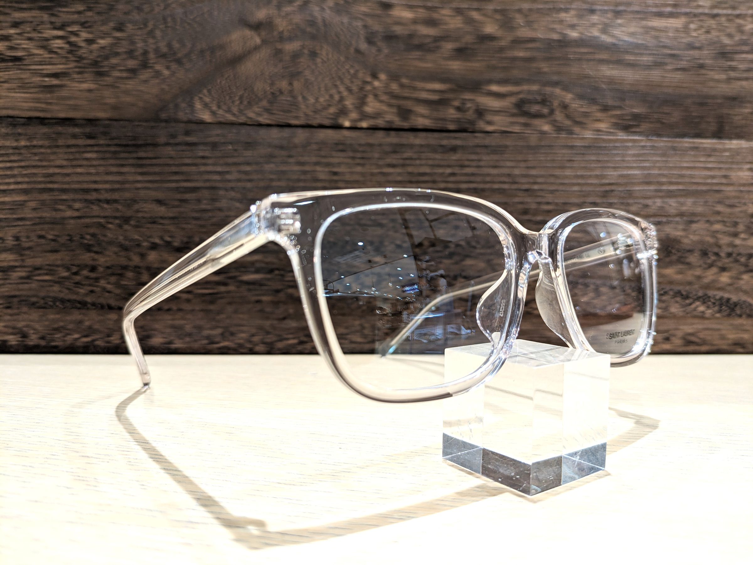 クリア メガネフレーム サンローラン